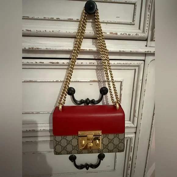 Gucci Padlock - Monogram canvas with Red & Pink accents - Picture 13 of 14